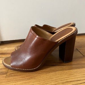 Jcrew leather mules